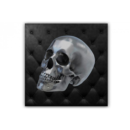 Tableau Rock'N'Roll Crâne 50X50 cm DeclikDeco  - Promos deco luminaire