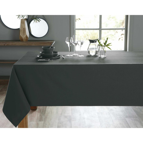Nappe LONA gris en coton becquet  - Linge de table