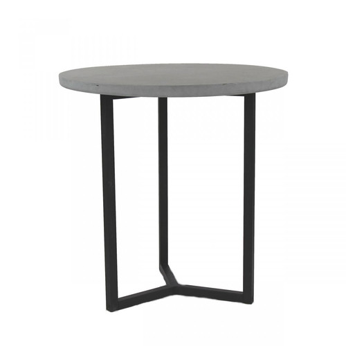 Table d'appoint de table CLAY en Métal  - Pomax - Table d appoint noire